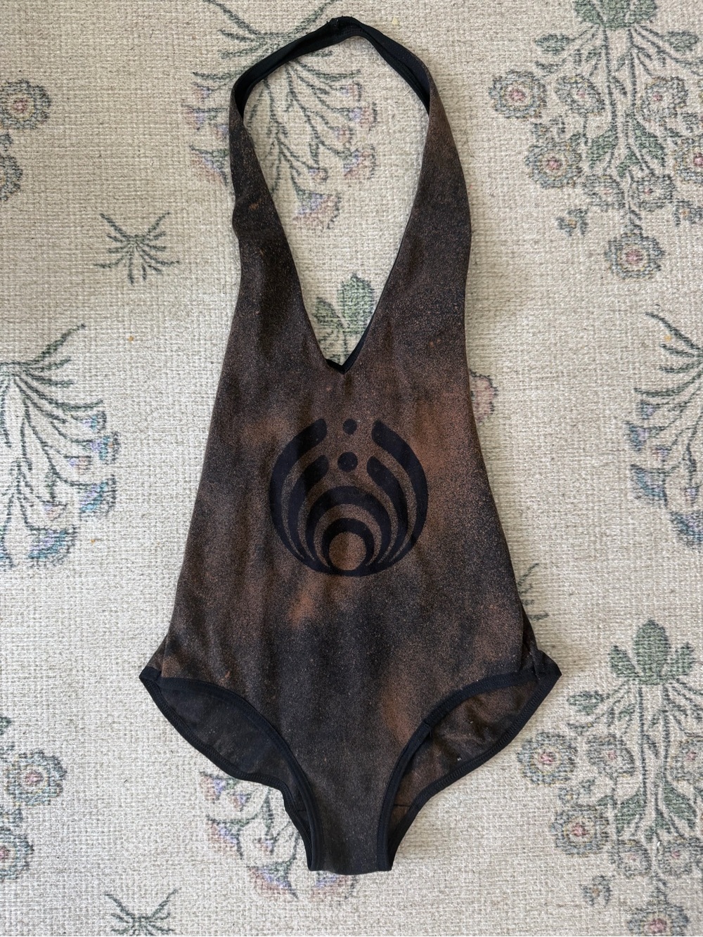 Women’s halter bodysuit with Bassnectar graphic